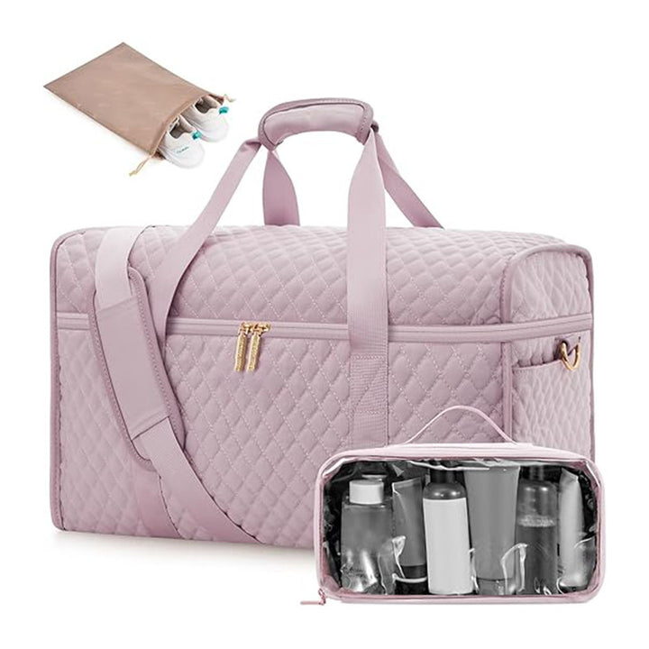 Versatile travel bag with integrated cosmetics compartment Bowlift