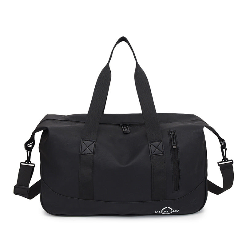 Sporty Everyday Travel Duffle with Practical Outside Pockets Bowlift