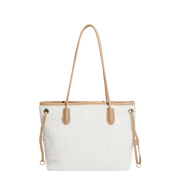 Oversized Faux Fur Tote Bag Bowlift