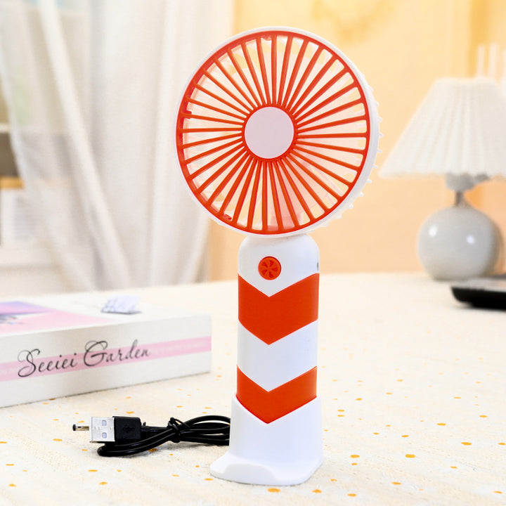 Women's Portable Tabletop Fan with USB Connection and Adjustable Tilt Angle Bowlift