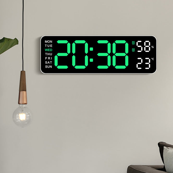 Digital alarm clock with room temperature and humidity display Bowlift