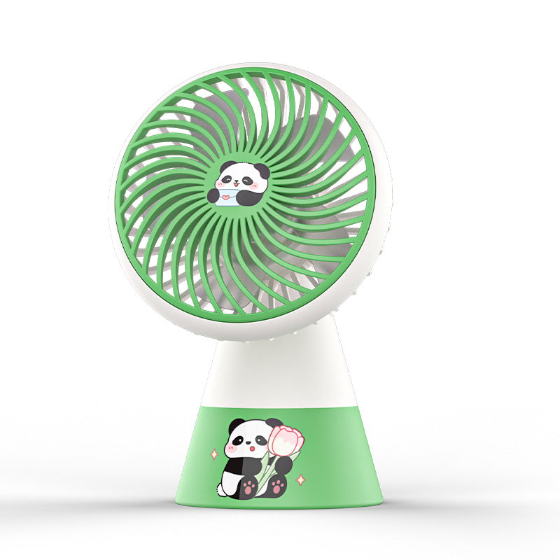 Women Portable Handheld Fan with Cute Panda Design Bowlift