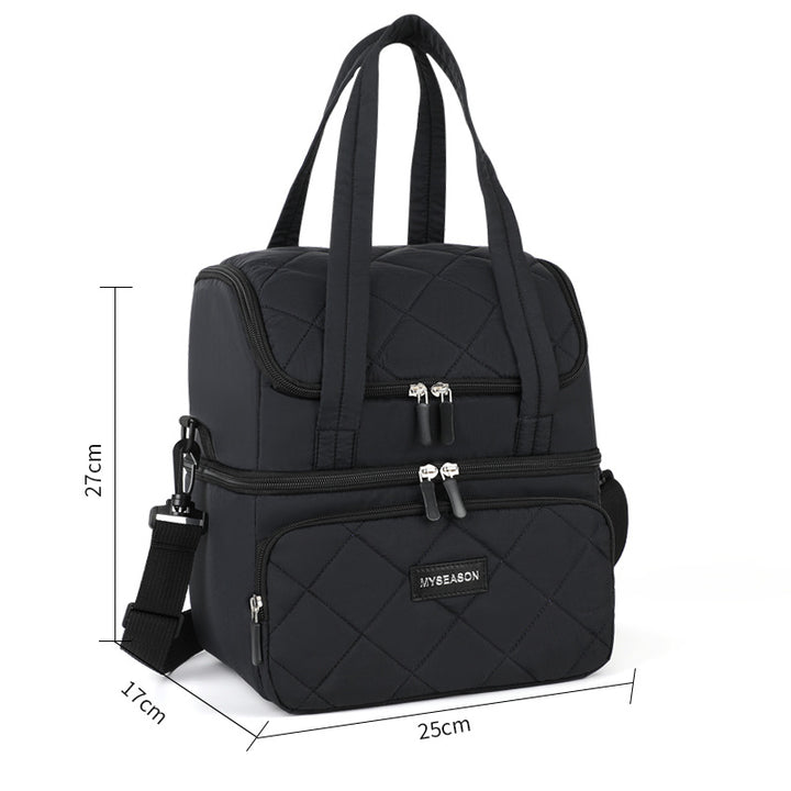 Quilted Insulated Lunch Carrier Bowlift