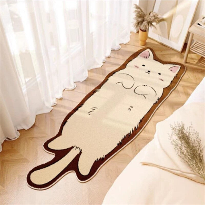 Playful Cat-Shaped Area Rug