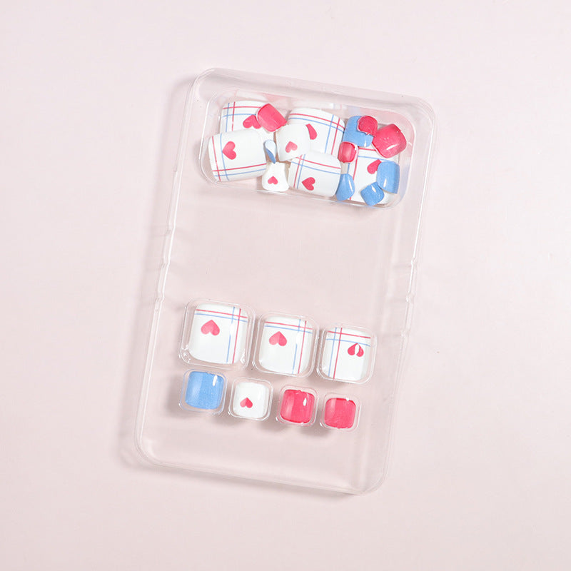 Artistic Floral Press-On Nail Art Set Bowlift