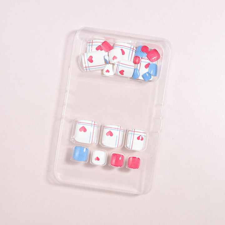 Artistic Floral Press-On Nail Art Set Bowlift