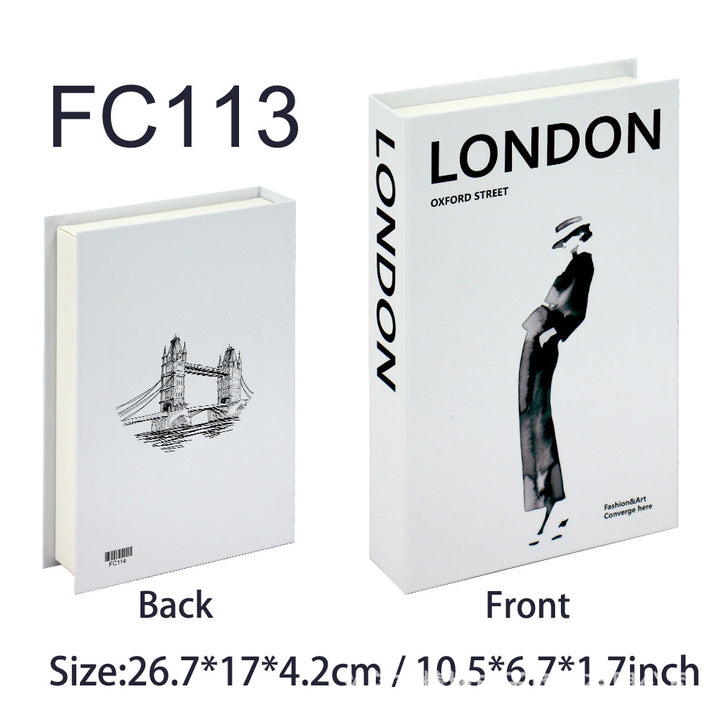 Decorative Hardcover Hidden Storage Book Safe Bowlift