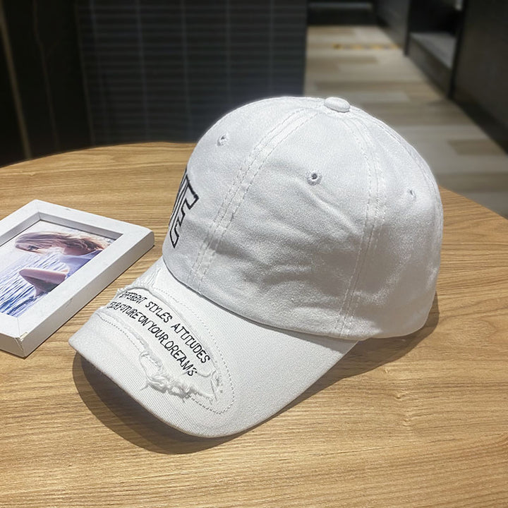 Women's Distressed Casual Denim Cap Bowlift