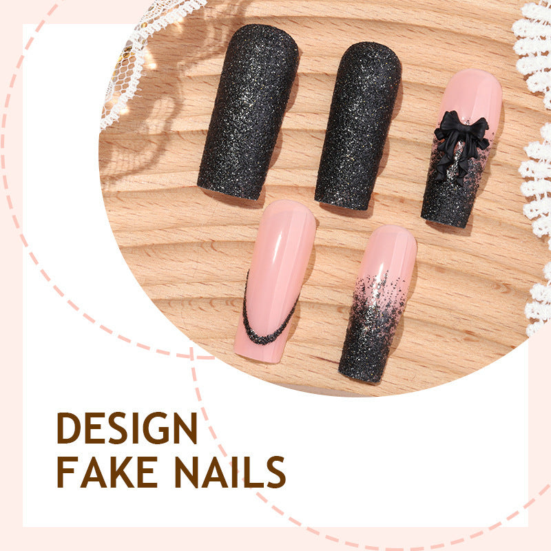 Creative Nail Art Set with Glamorous Accents Bowlift