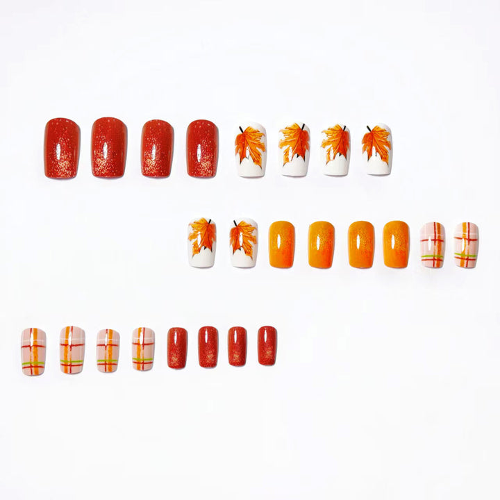 Autumn Leaf Design Nail Art Bowlift