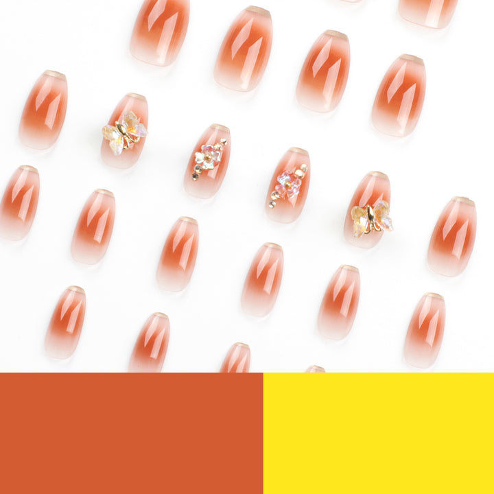 Artful Nail Extensions with intricate flower and glitter details Bowlift