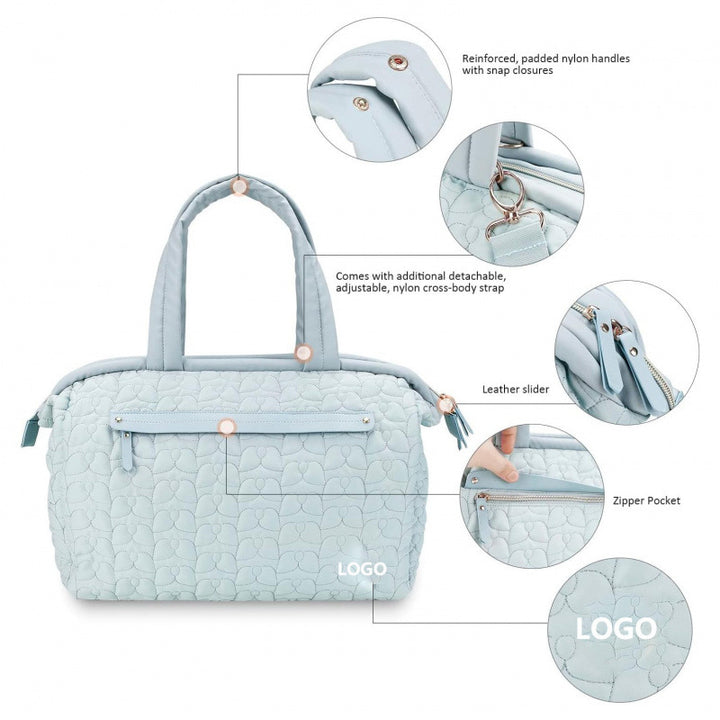 Padded tote bag with versatile compartment layout Bowlift