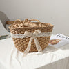 Elegant basket bag with decorative lace ribbon Bowlift