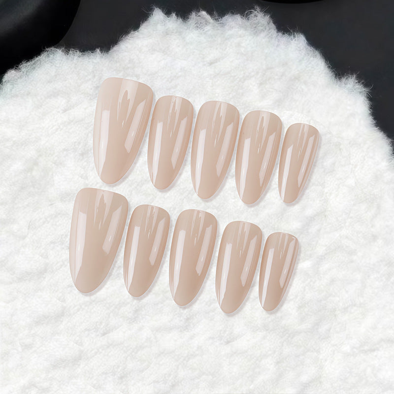 Premium Glossy Almond-Shaped Press-On Nails Bowlift