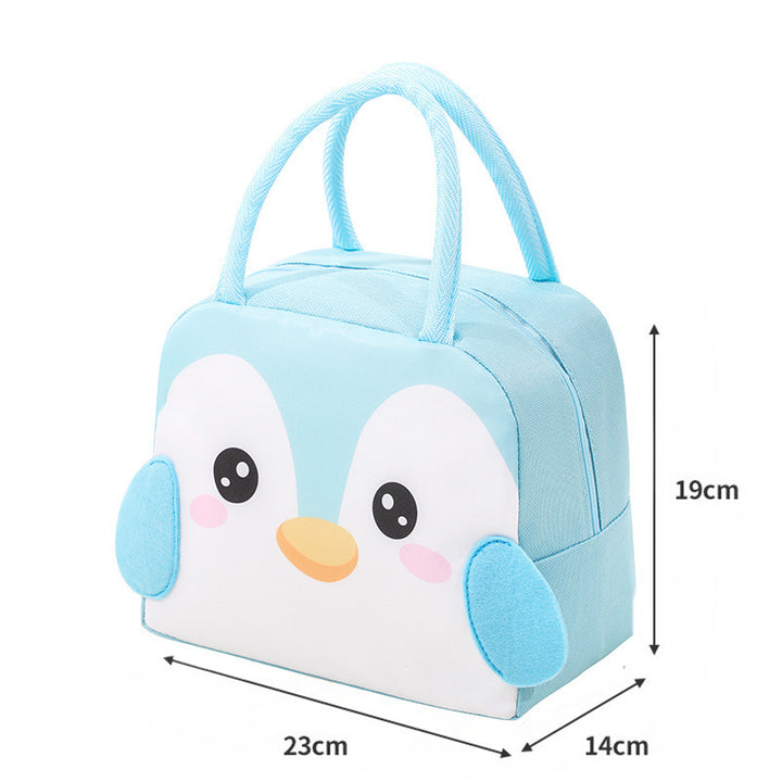 Cute Penguin-Themed Insulated Lunch Bag