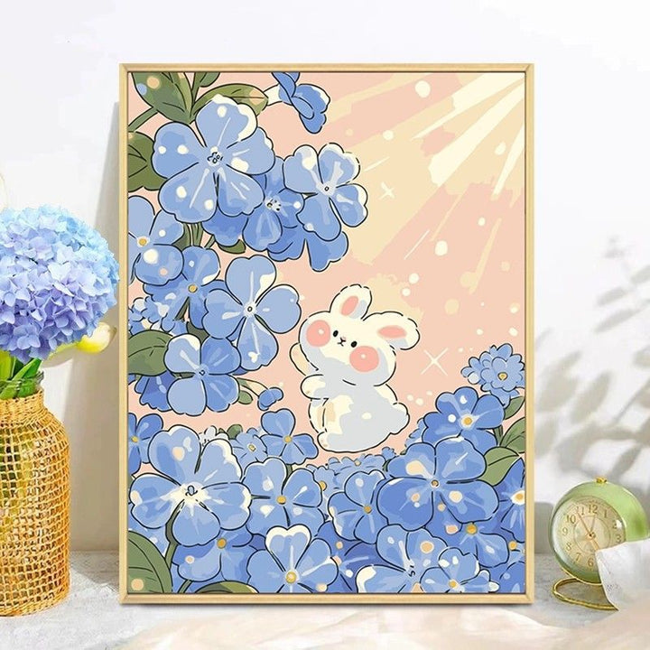 Playful Bunny Themed Wall Art Bowlift