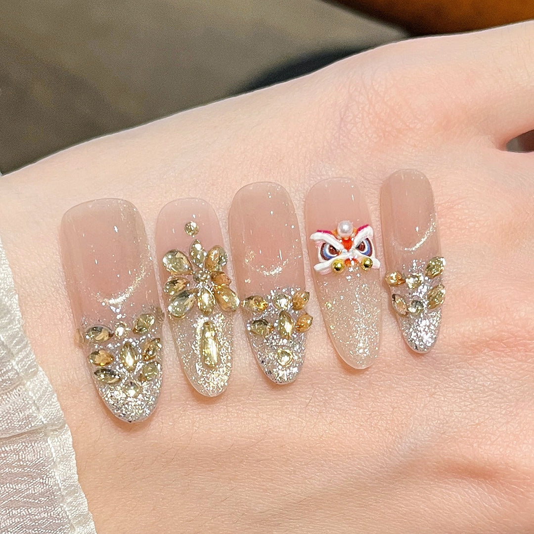 Luxury Decorative Press-On Nails Bowlift