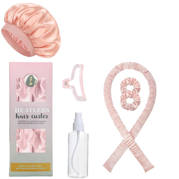 Heatless Curling Set with Headband and Accessories