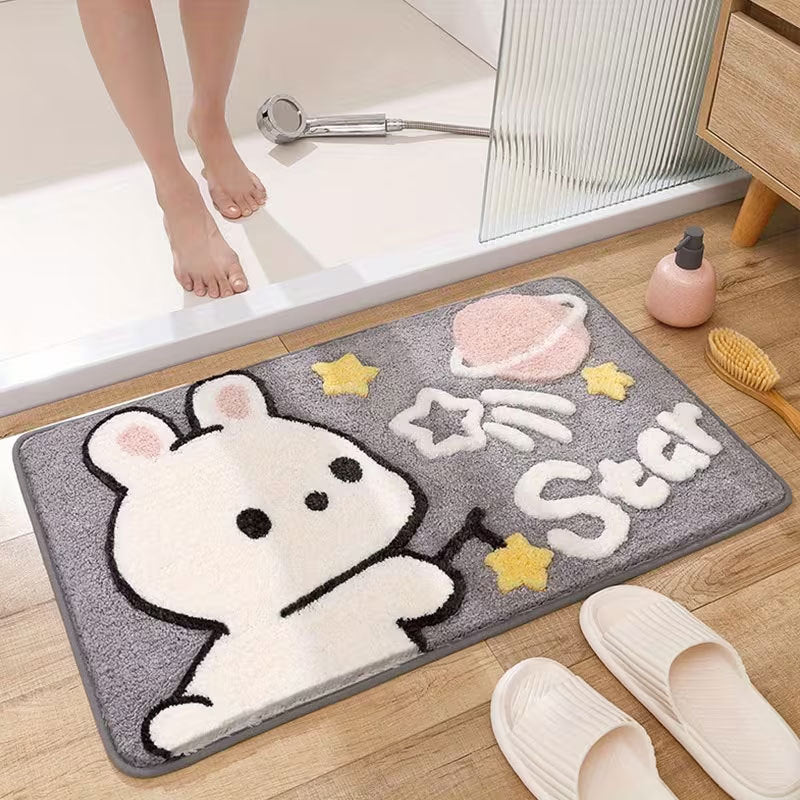 Cute Bunny Shaped Decorative Area Rug