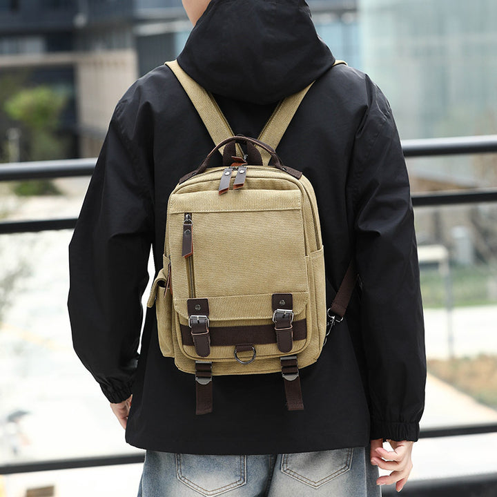 Versatile Canvas Messenger Bag Bowlift