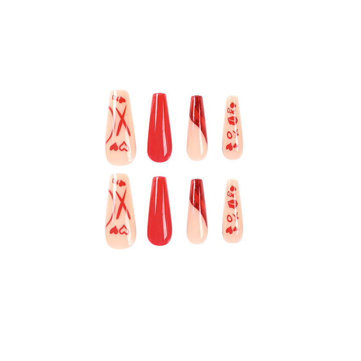Artful Nail Extensions in Romantic Design Bowlift