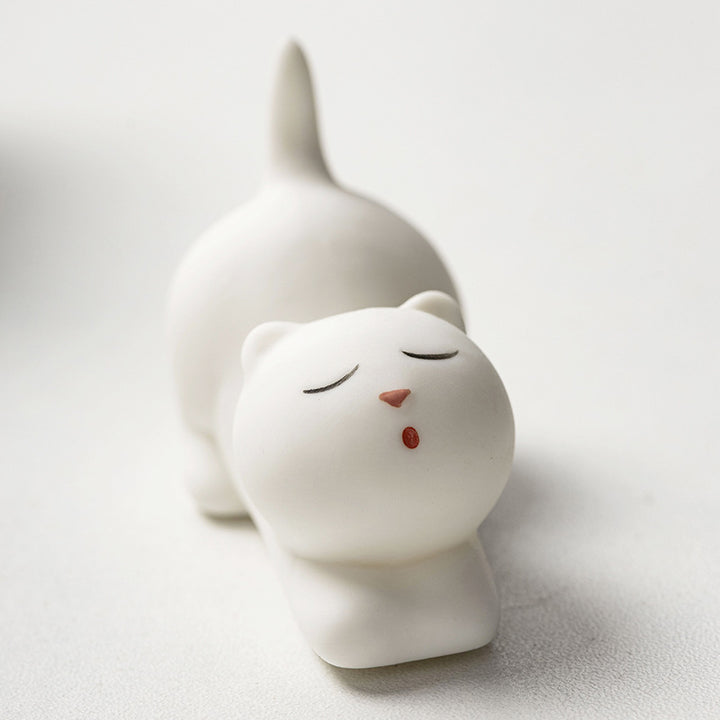 Decorative Cat Figurine Bowlift