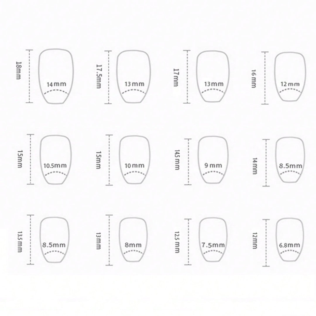 French Tip Acrylic Nail Set Bowlift