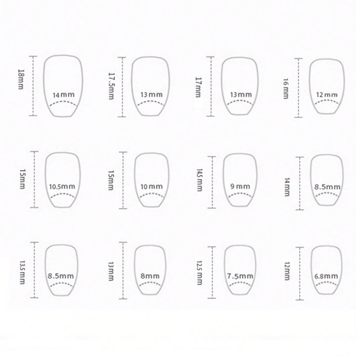 French Tip Acrylic Nail Set Bowlift