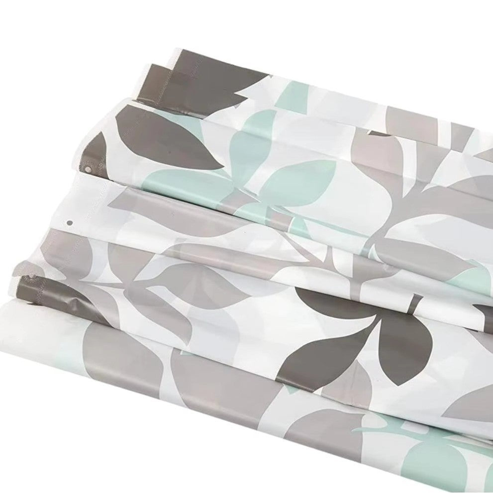 Floral Print Shower Curtain Bowlift