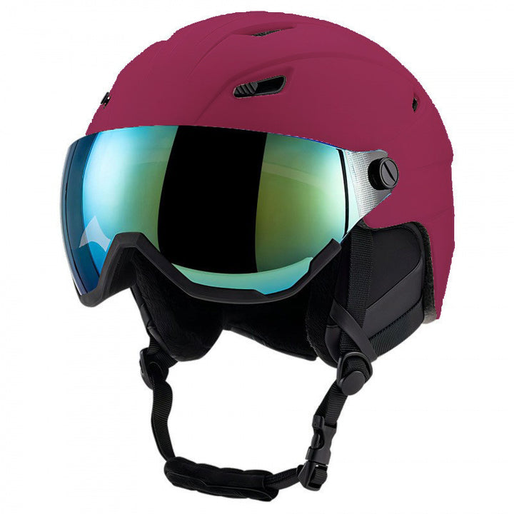 Snow Sports Helmet with Integrated Visor Bowlift