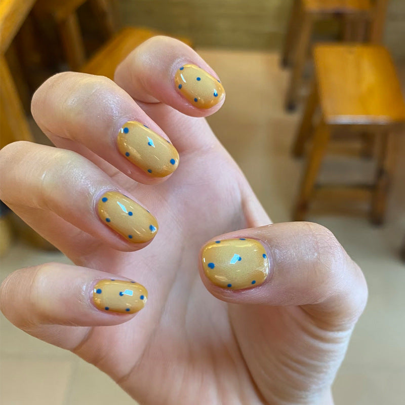 Artistic Press-On Nail Set with Playful Character Designs Bowlift