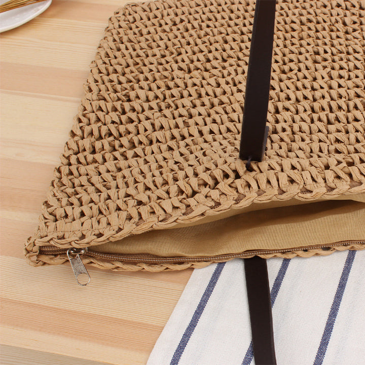 Timeless wicker tote bag with leather handles Bowlift