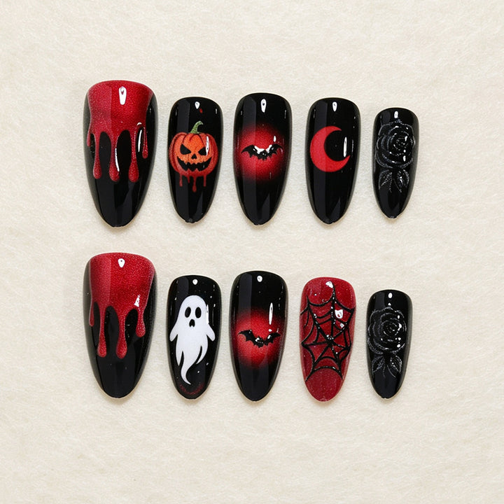Festive Halloween-Themed Nail Art Set Bowlift