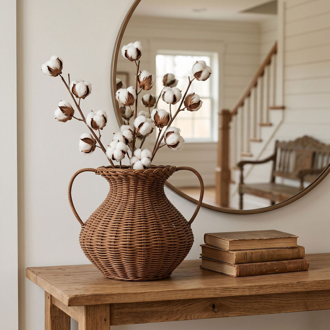 Handwoven decoration bouquet holder Bowlift