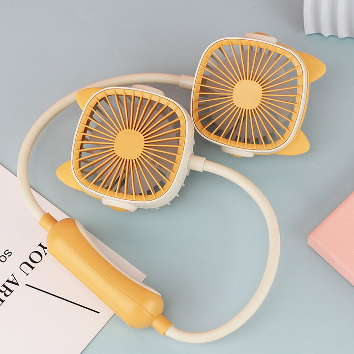 Women's Portable Neck Fan with Flexible Mounting System Bowlift