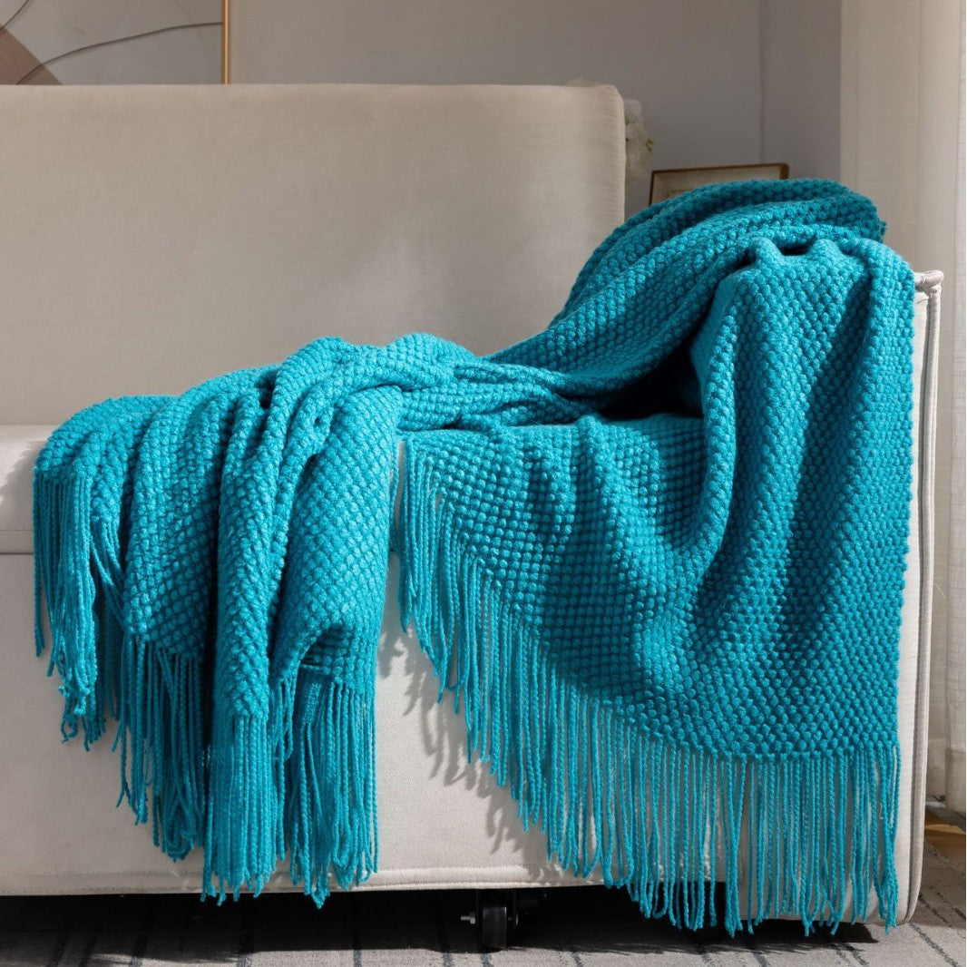 Textured Cozy Throw Blanket