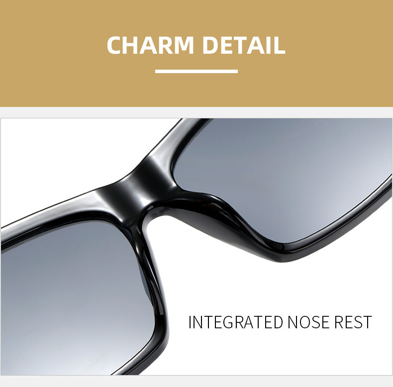 Women's trendy oversized sunglasses with innovative transparent frame Bowlift