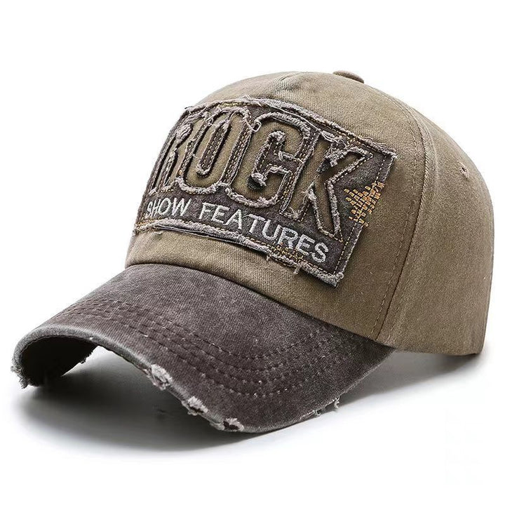 Men's Distressed Graphic Adjustable Baseball Cap Bowlift