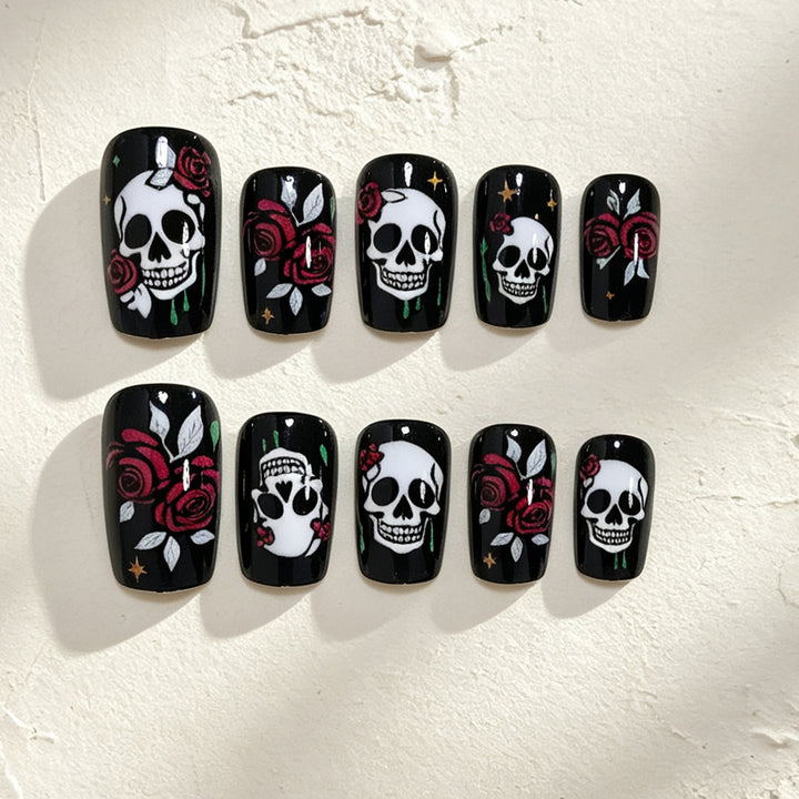 Gothic Skull Nail Art Set Bowlift