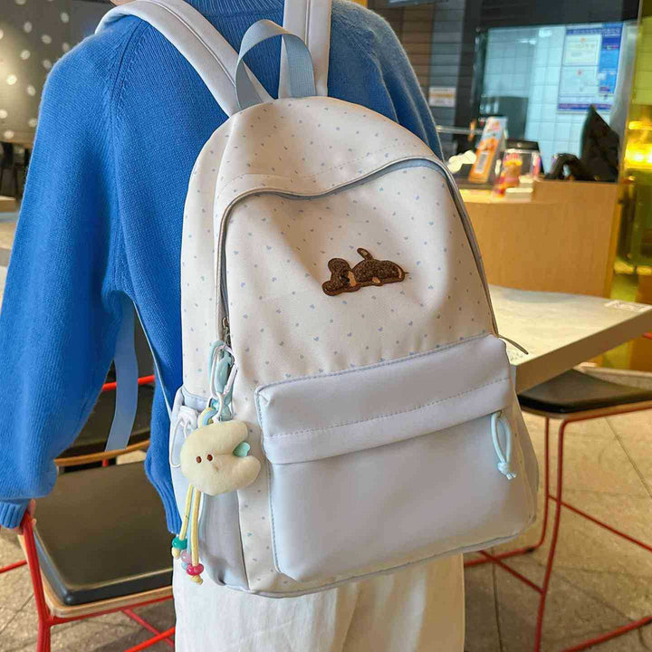 Playful Polka Dot Animated Backpack Bowlift