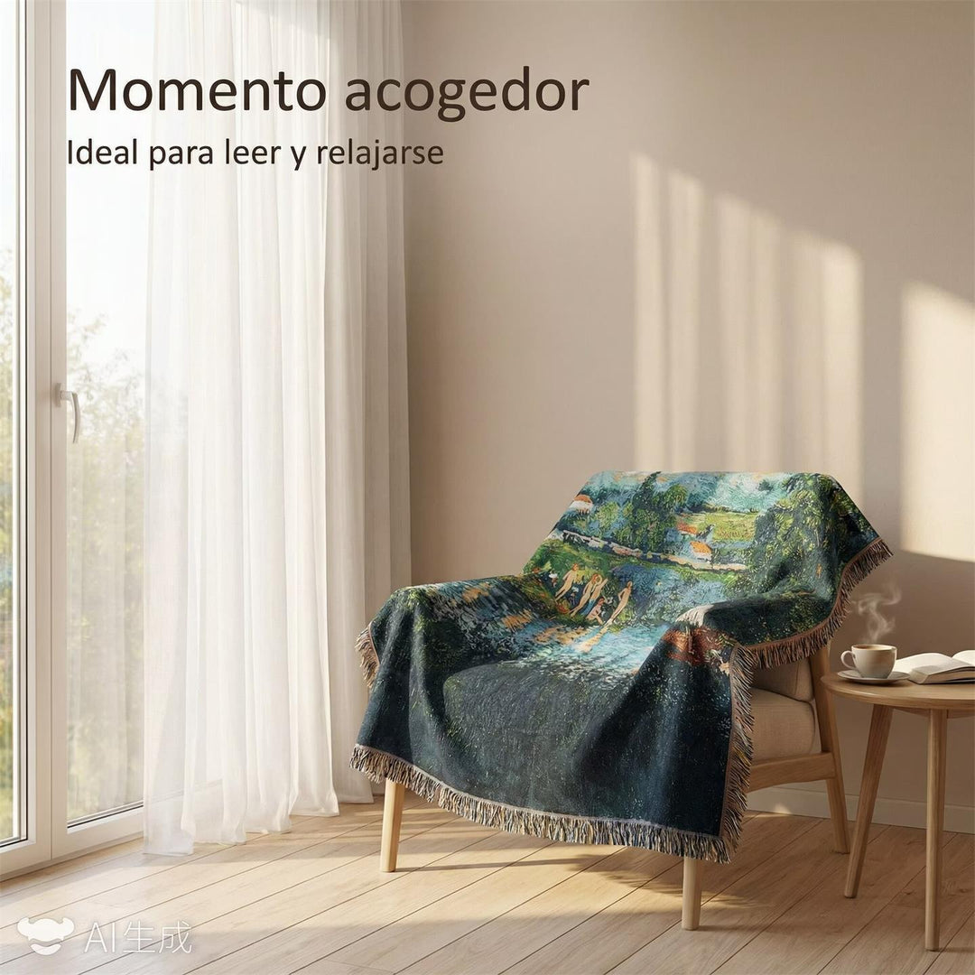 Artistic Landscape Throw Blanket