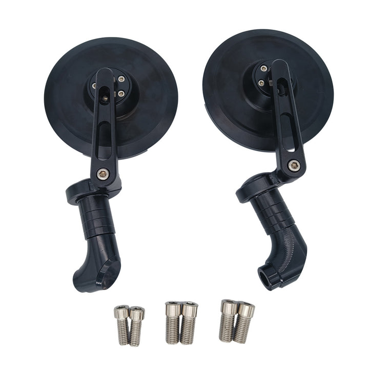 Sporty motorcycle mirrors Bowlift