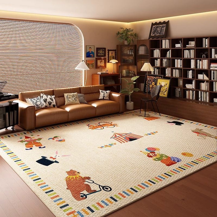 Playful Circus-Themed Area Rug