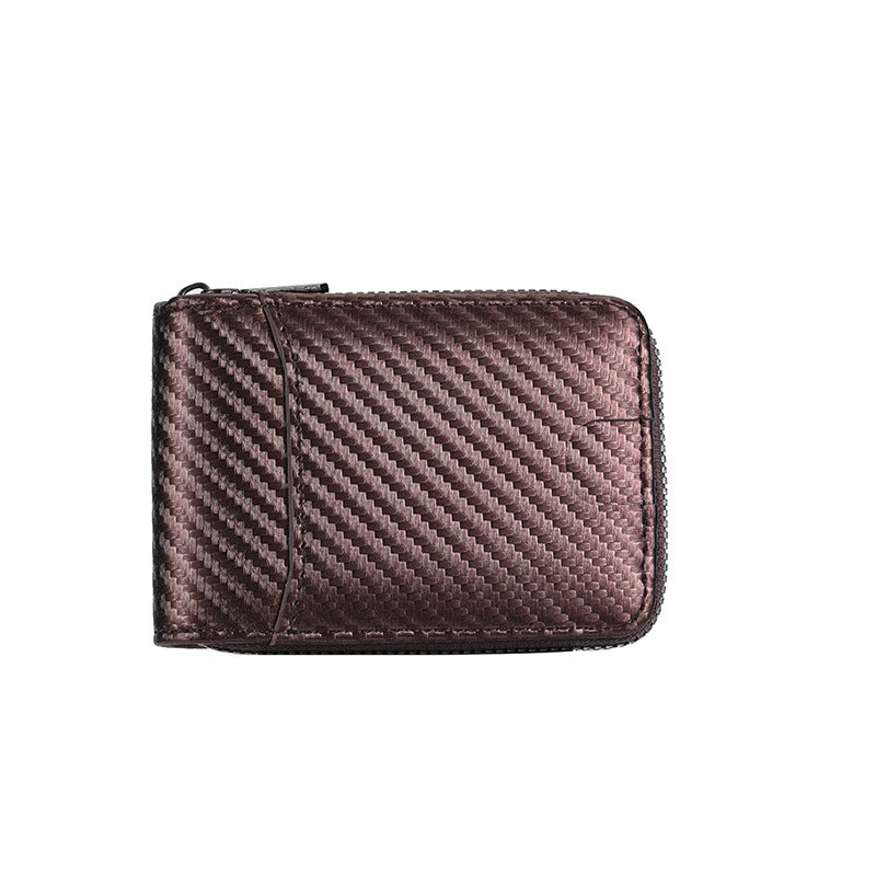 Carbon Fiber Zip-Around Wallet Bowlift