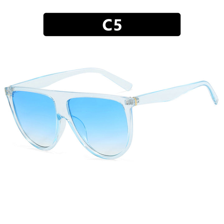 Ladies trendy oversized sunglasses with stylish transparent frame Bowlift