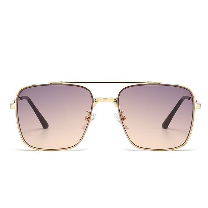 Women's fashionable square sunglasses with elegant metal frame Bowlift