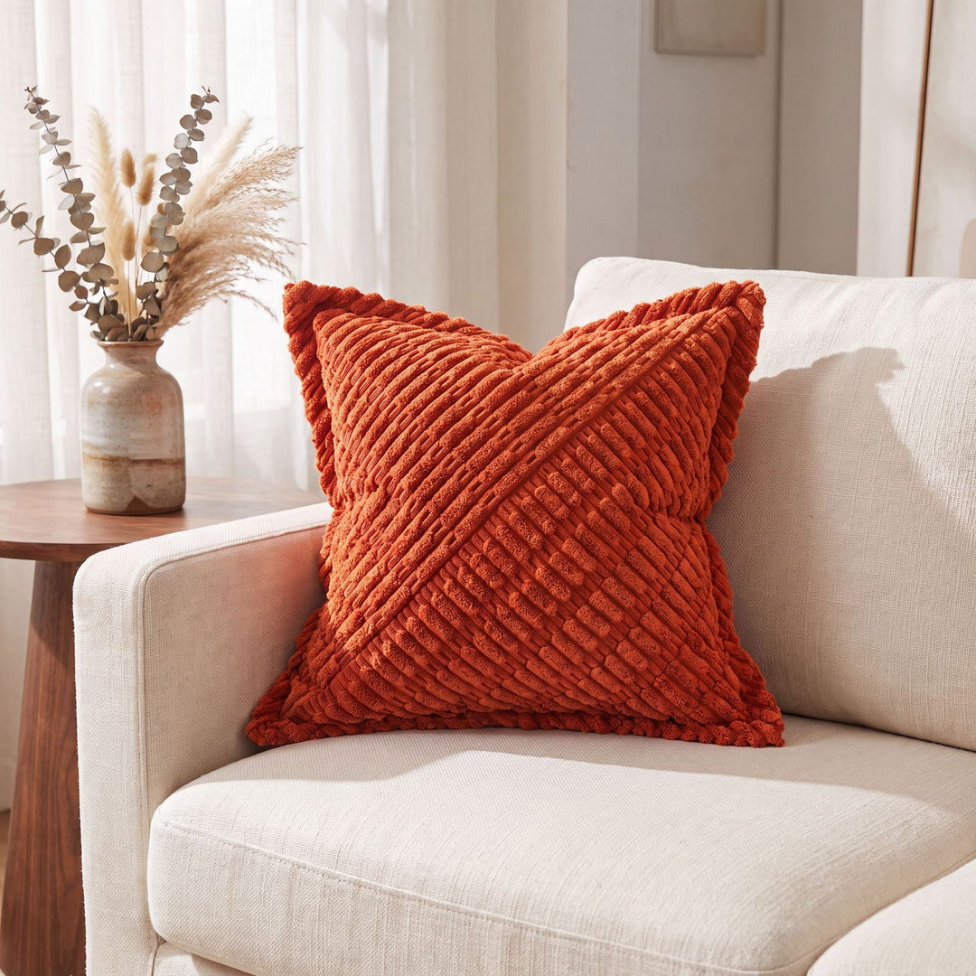 Textured Decorative Throw Cushion