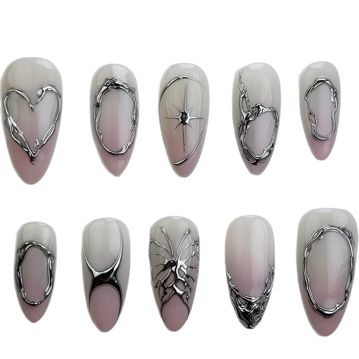 Chic Sculpted Press-On Nail Set Bowlift