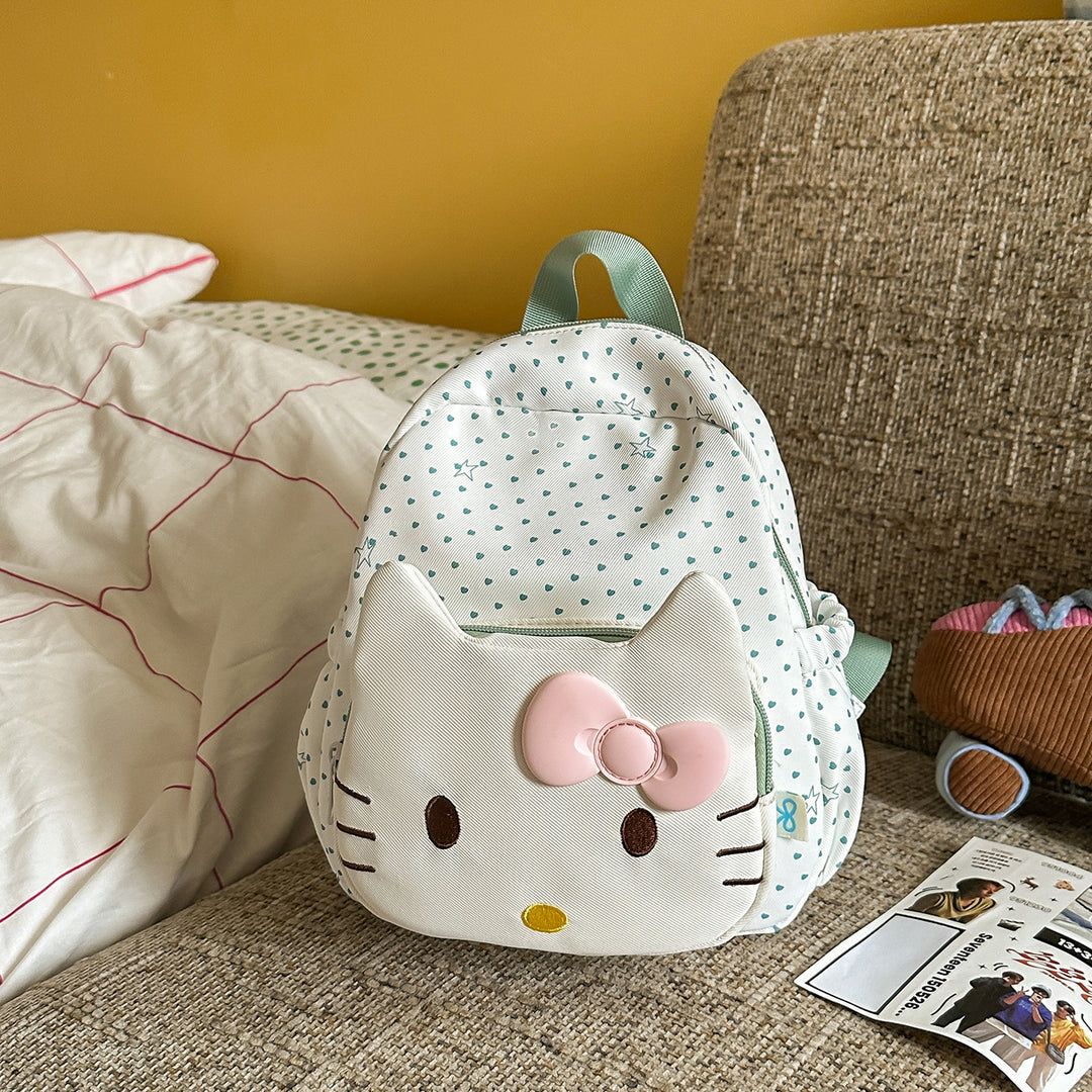Children's Adorable Kitty-Themed Mini School Backpack