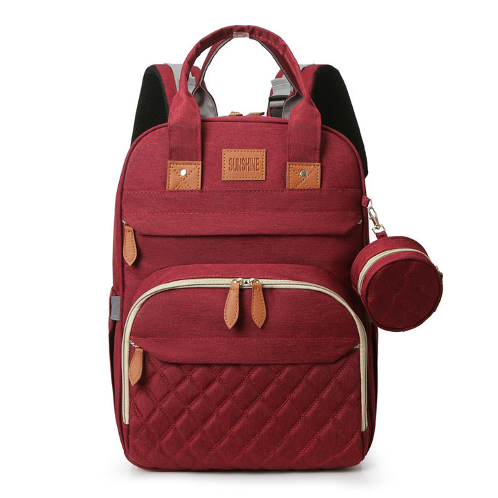 Quilted Multi-Functional Travel Backpack Bowlift